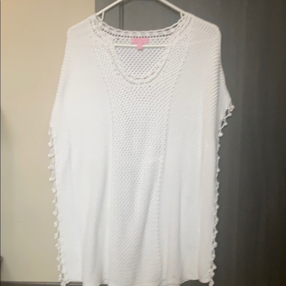 Lilly Pulitzer sweater coverup